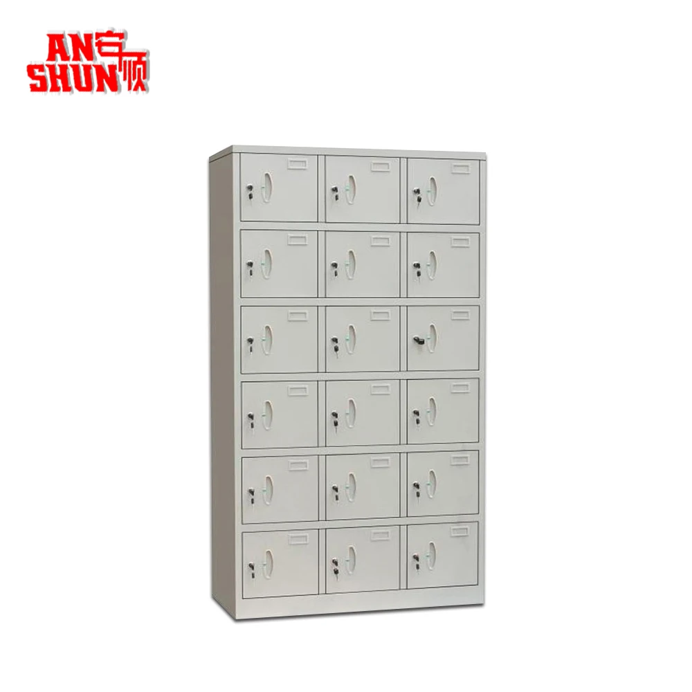 Luoyang Factory Sale 18 Door Metal Locker School Dormitory Locker Gym Spa Locker