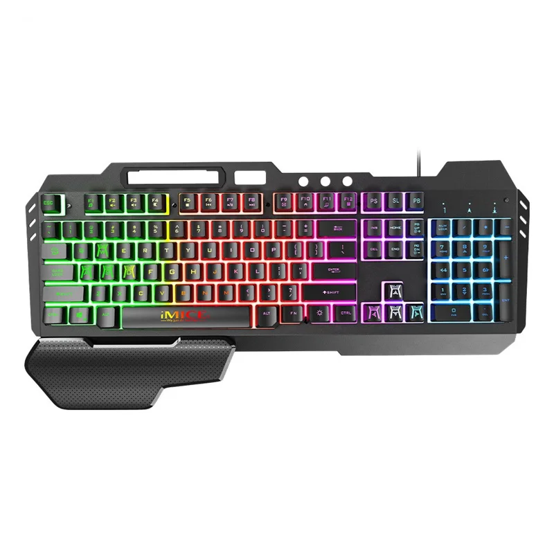 2023 New Gaming Keyboard Game 104 Keys Wired RGB Gaming Keyboards for PC Gamer GK-700