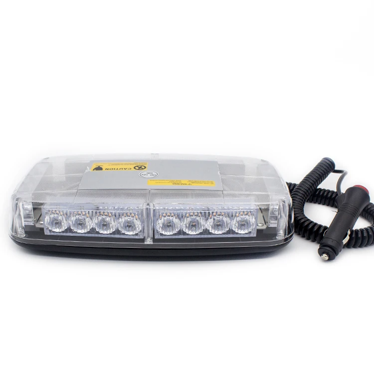 
24LED warning light 12V 24V strobe Mini light bar engineering road rescue vehicle magnetic base flash lamp 