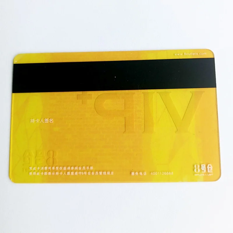 Custom luxury color with customized logo printed contactless pvc plastic smart transparent card