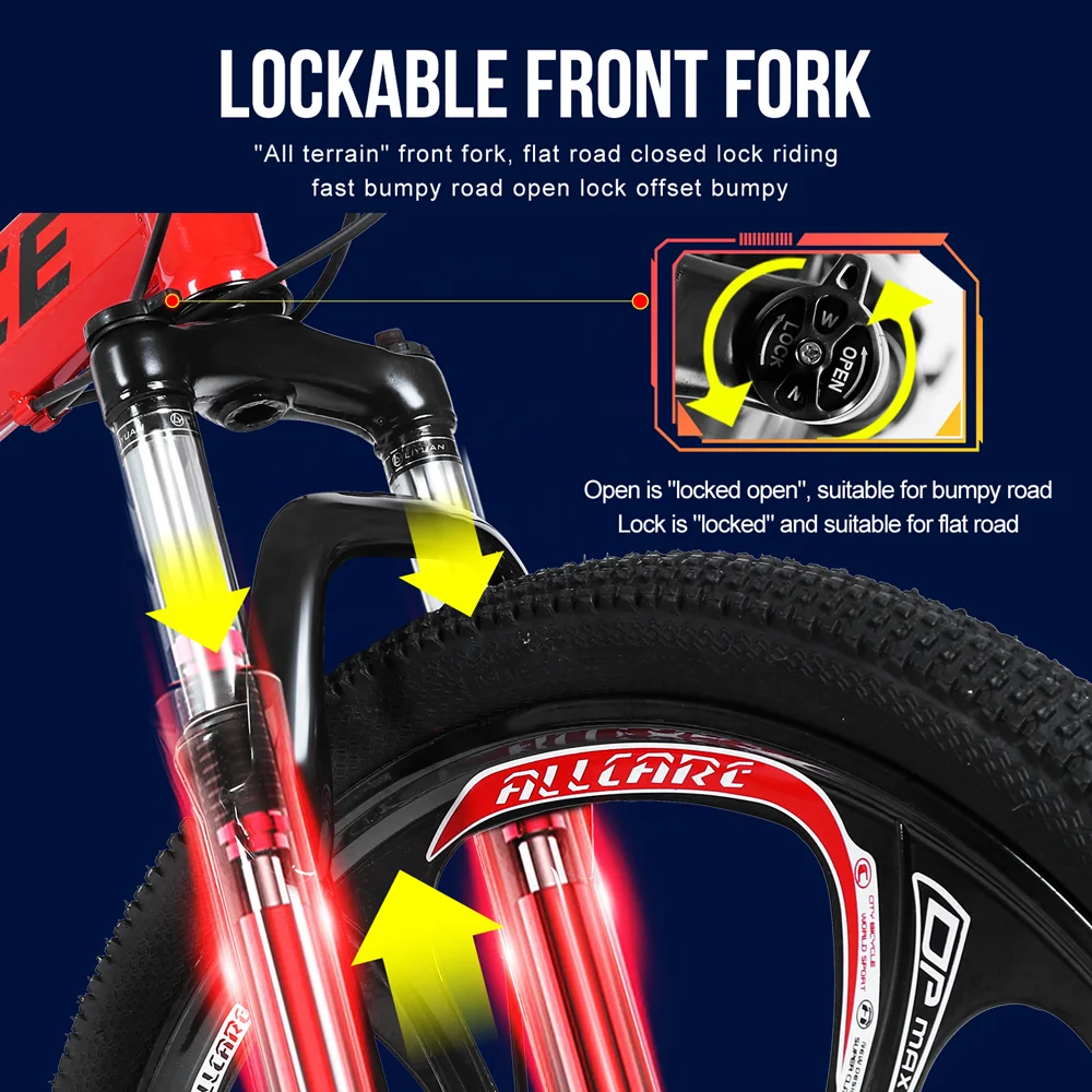 Factory Cheap Bicicleta 26 inch Foldable Bicycle Bisikleta Velo Unisex Bikecycle MTB Quick Delivery Cycle Folding Mountain Bike