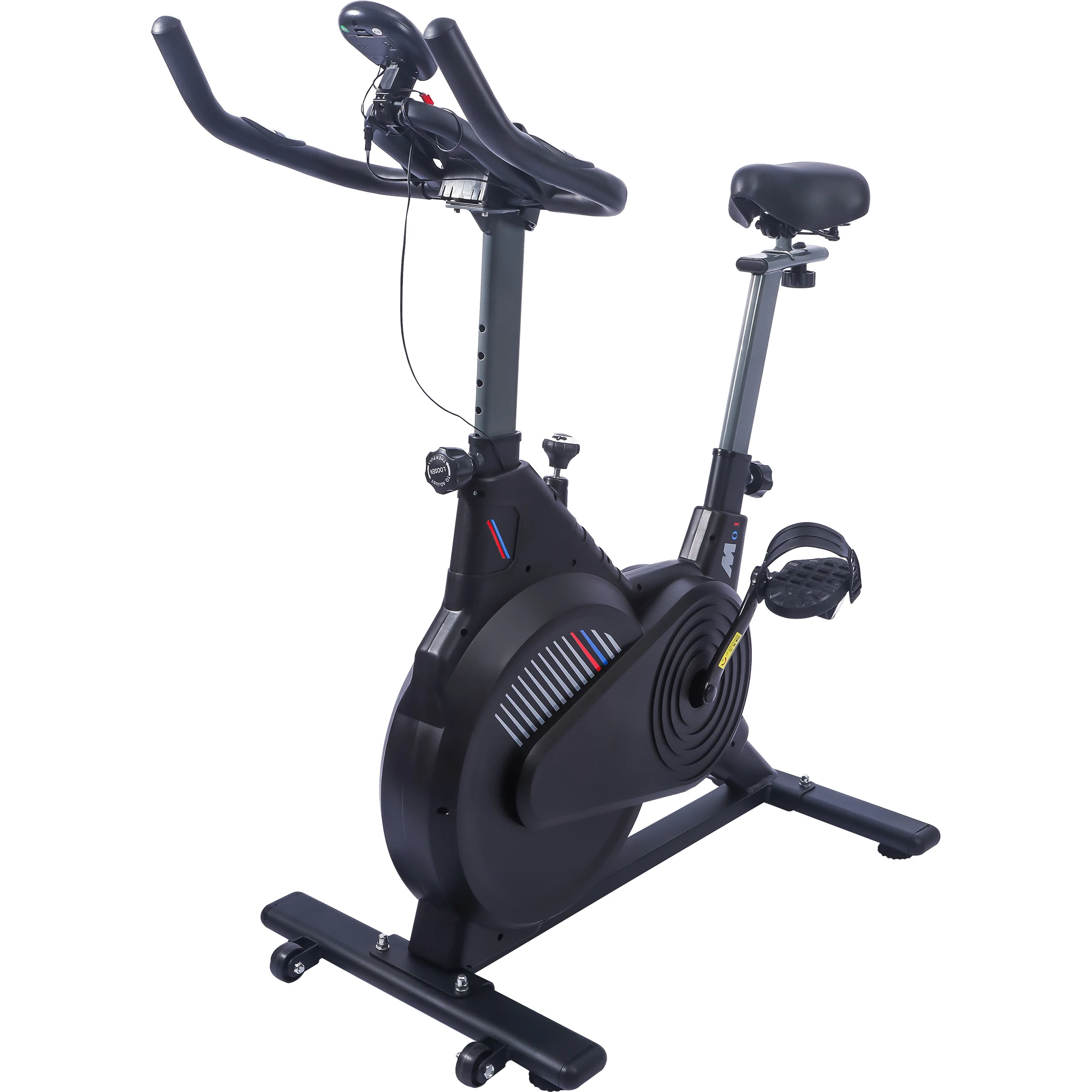 Heavy-Duty 150kg Max Steel and Metal Spinning Bike Magnetic Brake System Multi-Data Display for Gym and Home Exercise