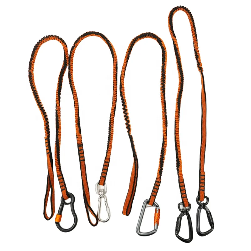 High Quality Good Selling Other Custom Fall Protection Lanyard Elastic Coil Spring Wire Cable Retractable Tool Tethers