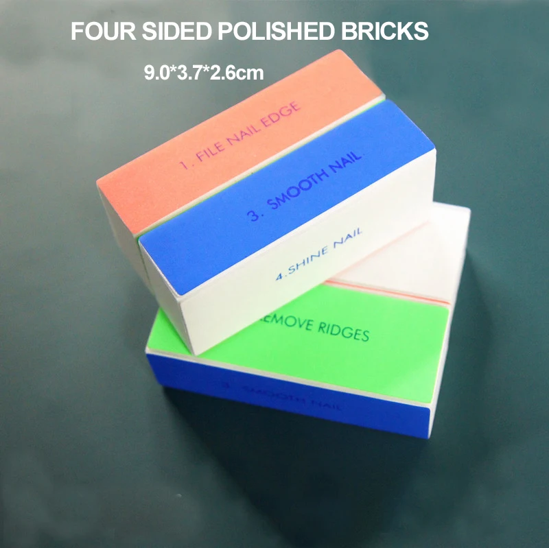 Wholesale Factory Cheap Price 4 Sided Buffer Block 4 Step Sponge Buffing Block Shine Nail Buffer