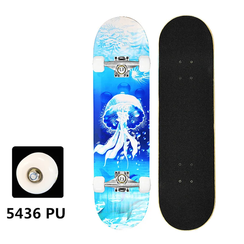 Wholesale Custom Graphic Skateboard Deck 7 Ply 100% Canadian Hard Rock Maple Blank Skate Board Made from Wood