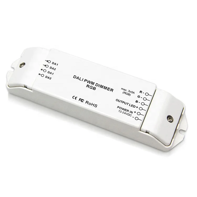 12V 24V 3CH дали затемняя драйвер для цветных (RGB) светодиодных лент