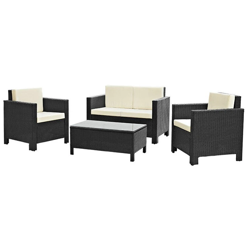 new Industrial style rectangular rattan sofa from supplier