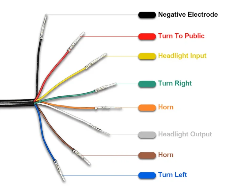 Wuxing DK336 Light Horn Switch For Electric Bike Motorbike Lamp and Horn Turn Signal Switch E-bike Accessories
