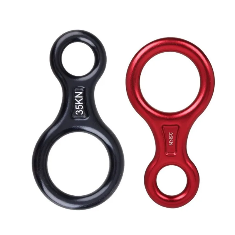 ANT5PPE Heavy Duty 35kN Downhill Equipment Device Rescue Rappelling Gear Figure 8 Descender for Rock Climbing Yoga
