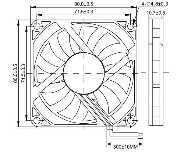 Dual Ball Bearing 8CM silent 8015 80mm Computer Cooling Fan