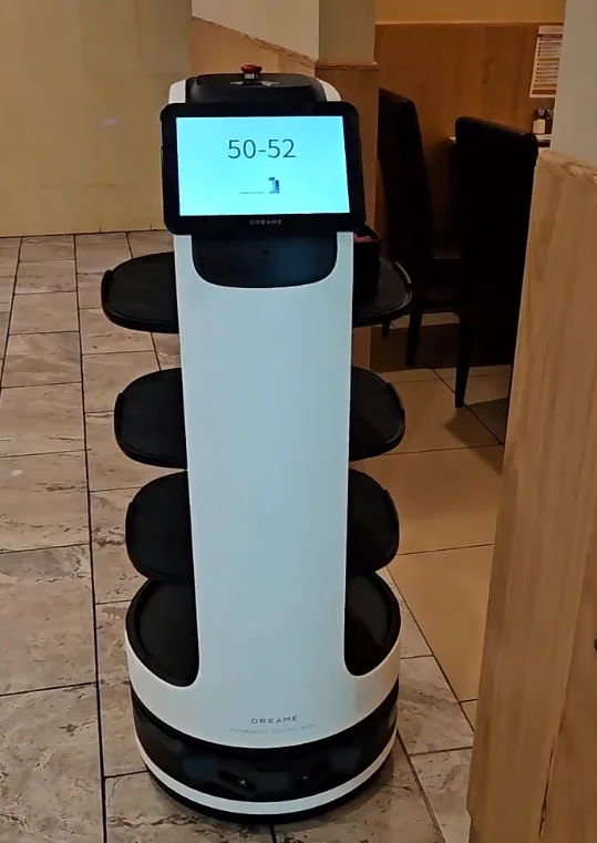 MiCity Efficient Autonomous Delivery RobotAssist Nurses Food Delivery Service Robot for Restaurant with 15.6 Screen