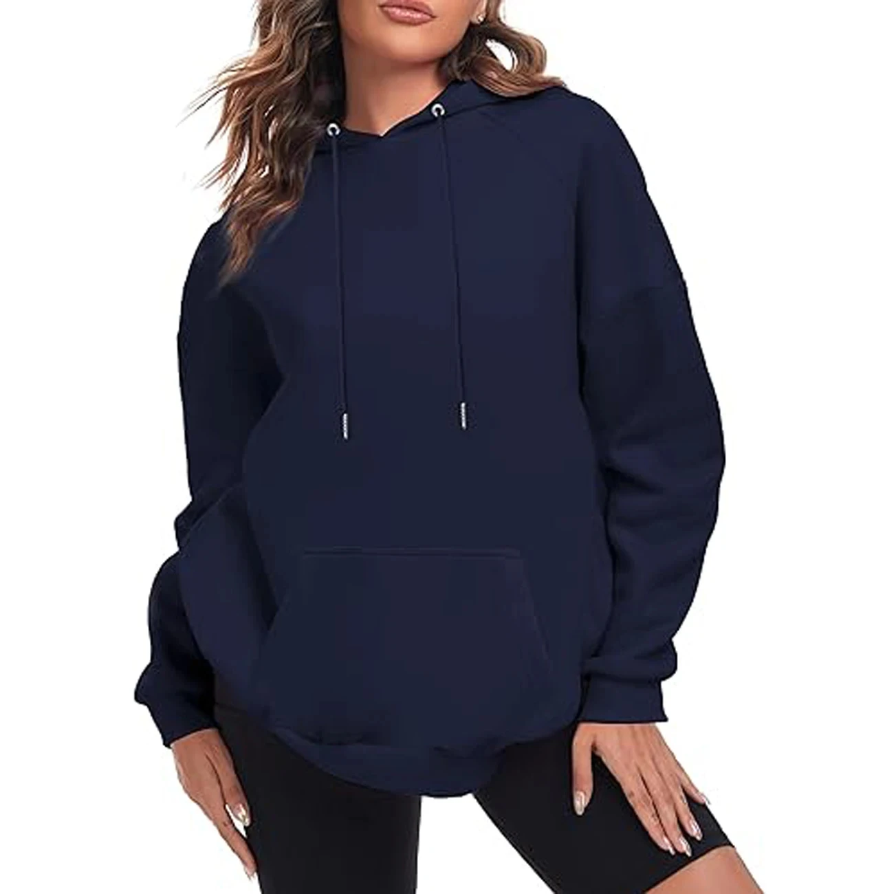 Fashion Wear Solid Color Women Hoodies Winter Clothing Women Hoodies
