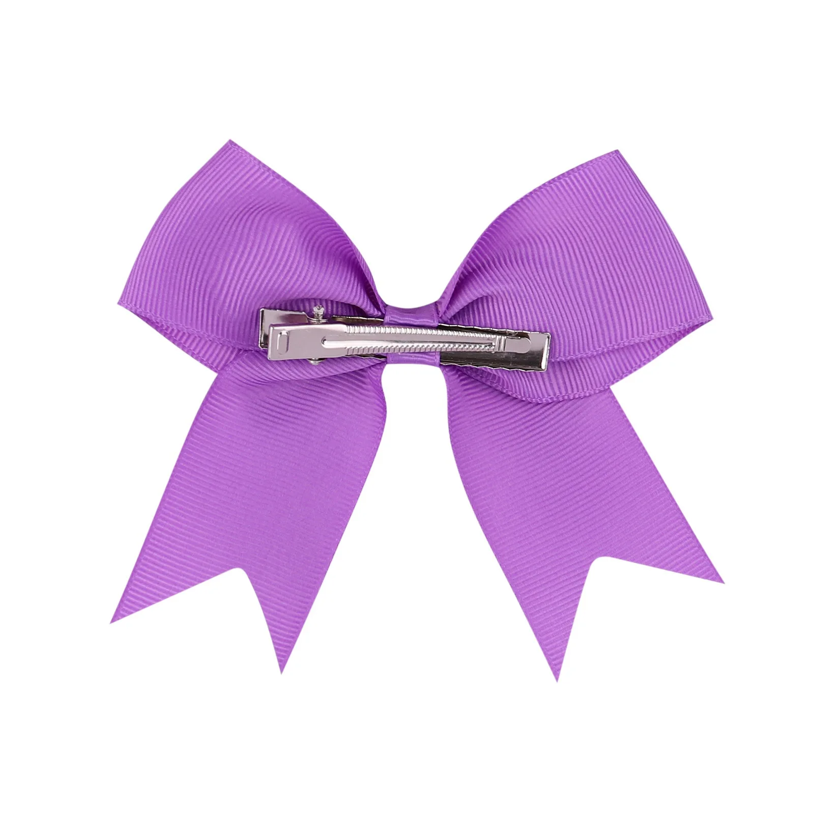 Wholesale 2022 New Design Large Bow Clip Hand Knot Gross Grain Candy Color Ribbons Girls Hair Bows Clips