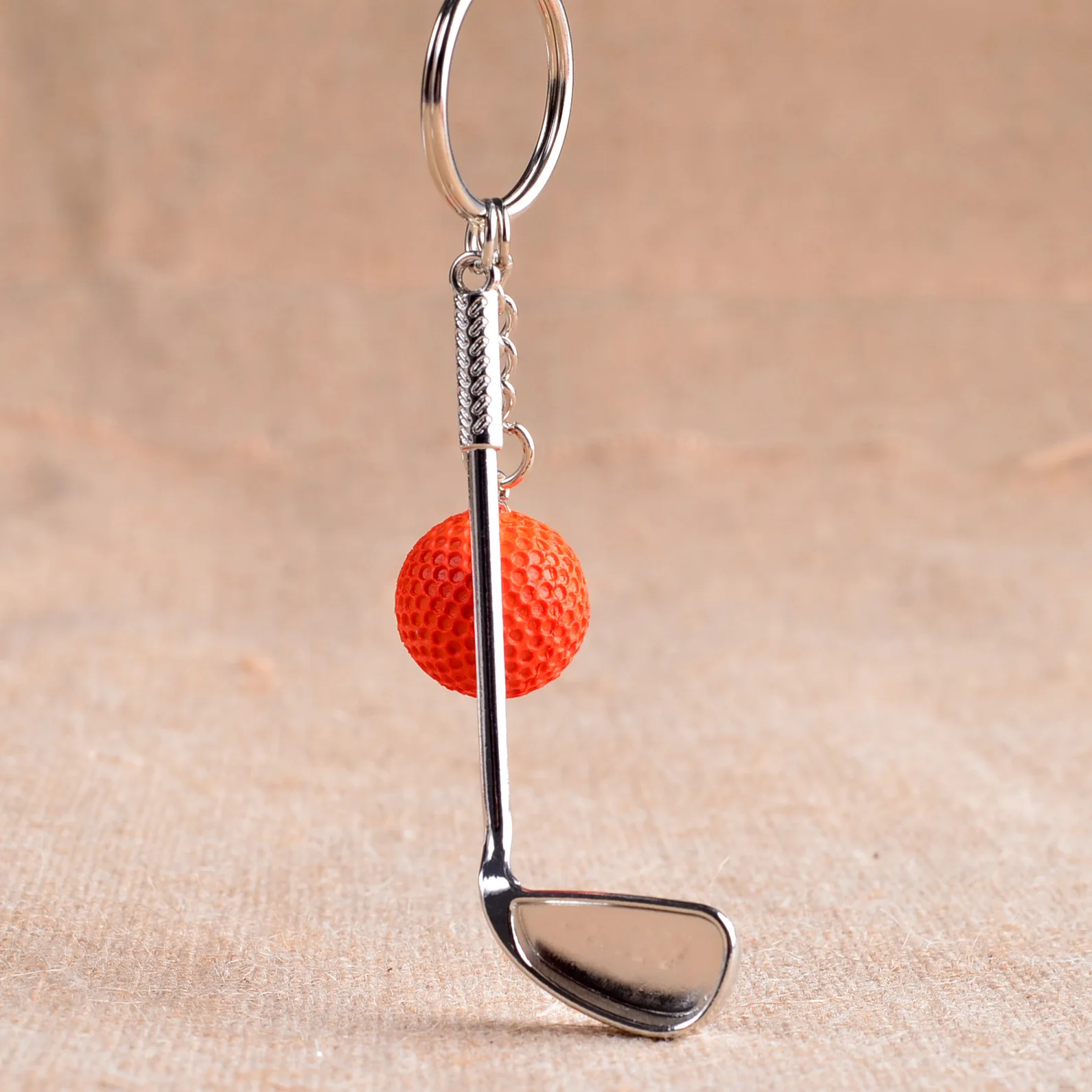 ZWD67 Games souvenir ball key ring metal golf key ring high-end sporting goods