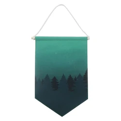 Home Decoration Digital Printing Car Flags Pennant Satin Material Hanging Sublimatable Pennant Flag For Car Rearview Mirror