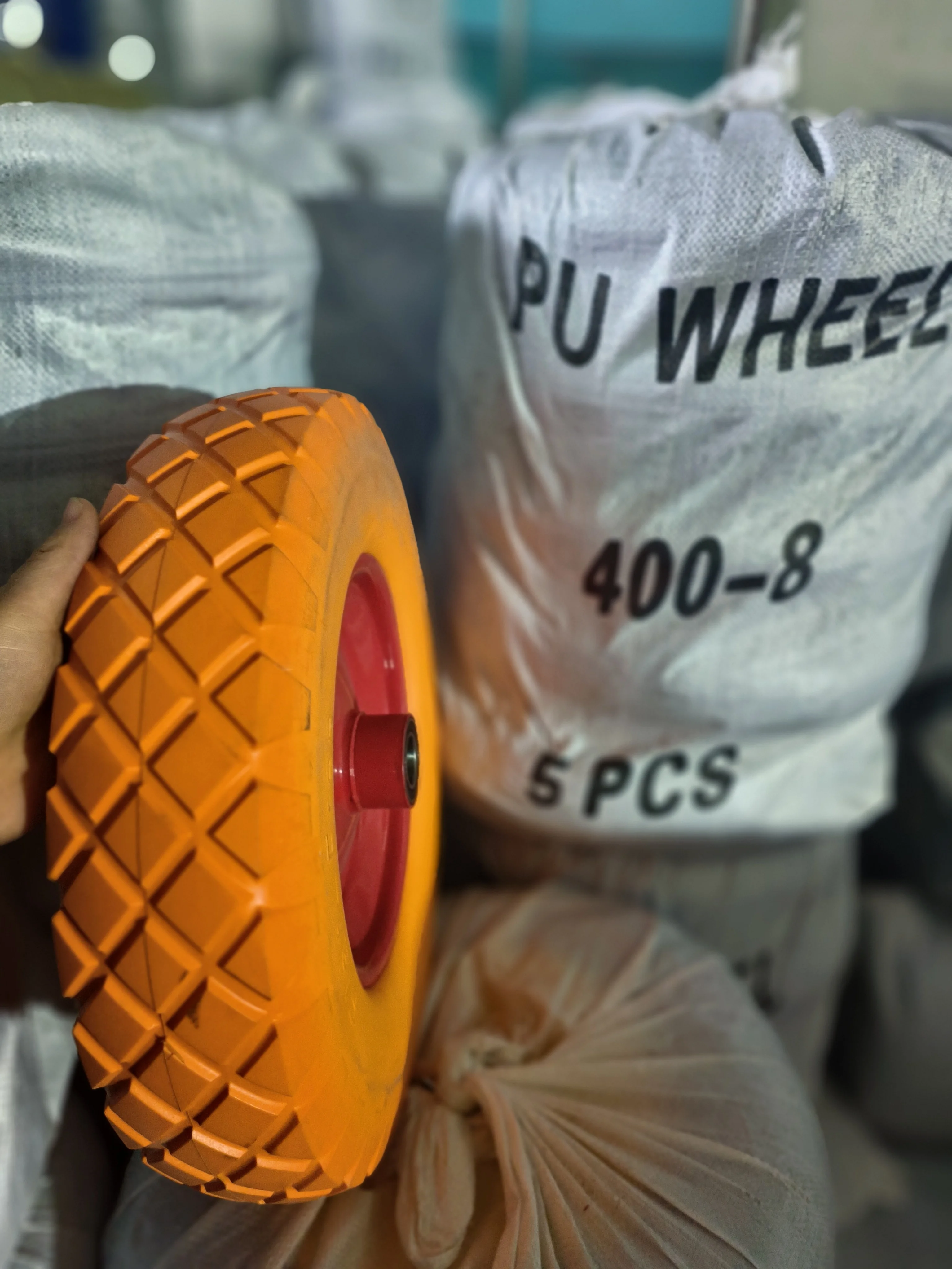 12mm bearing 4.00-8 Polyurethane wheelbarrow color wheel