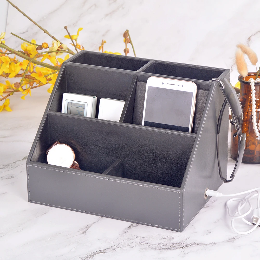 remote control holder remote organizer with wireless phone charger