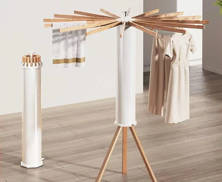Octopus drying rack household  balcony indoor floor pole folding drying rack drying clothes rack hanging hanger