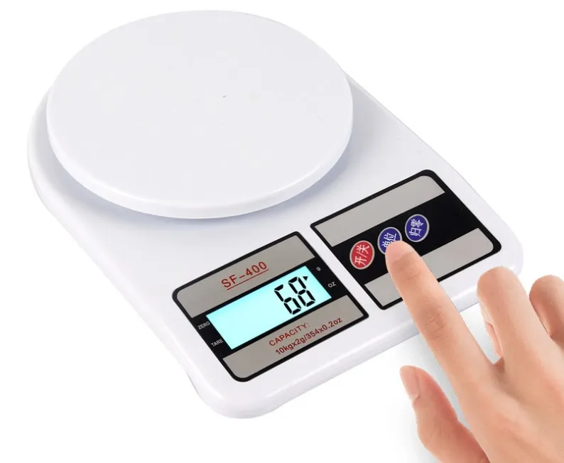 Popular Model Household High Quality 10kg Capacity Electronic Kitchen Scale LCD Display,ABS Plastic Materials CE RoHs Approval