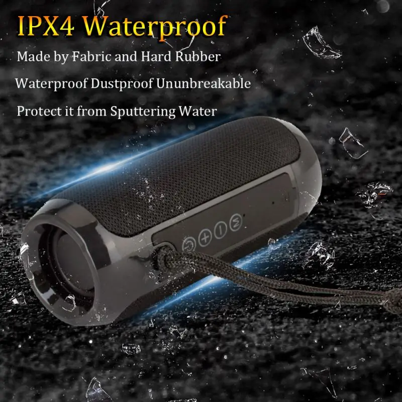 Портативный беспроводной динамик TG117 водонепроницаемый сабвуфер с синими зубами басы беспроводные колонки мини-колонка громкоговоритель FM