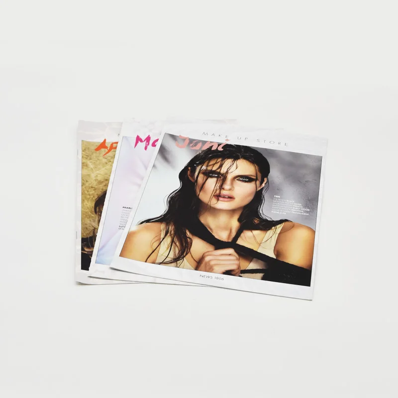 Customized Perfect Binding Cheap Magazine Printing Brochure Booklet Custom Size Pattern Pictures High Quality