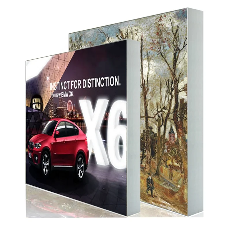 UV Printed LED Backlit Frameless Rectangle Outdoor Light