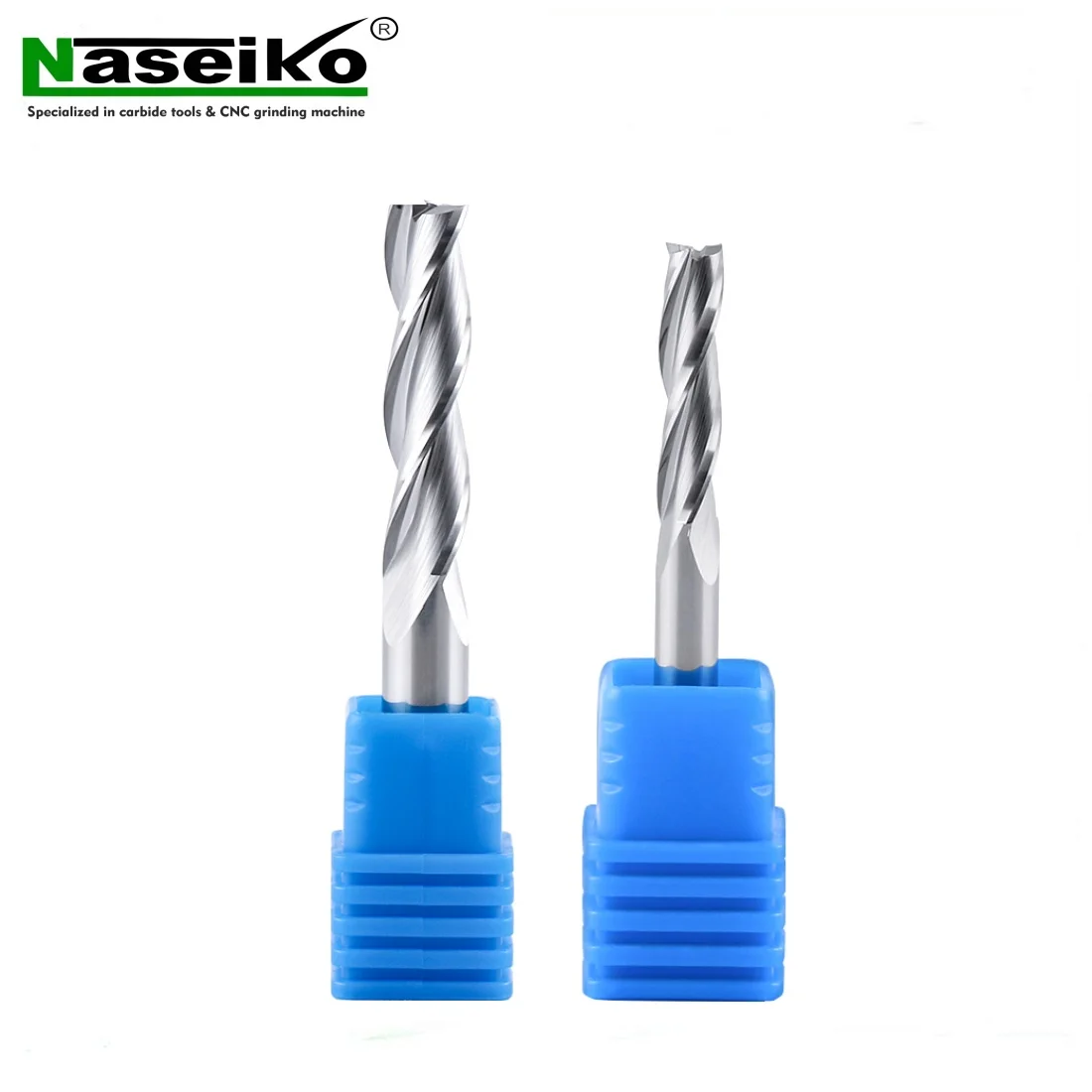 Tungsten Steel Alloy 3-Edge Flat Bottom Milling Cutter for Plastic Acrylic PVC Cutting