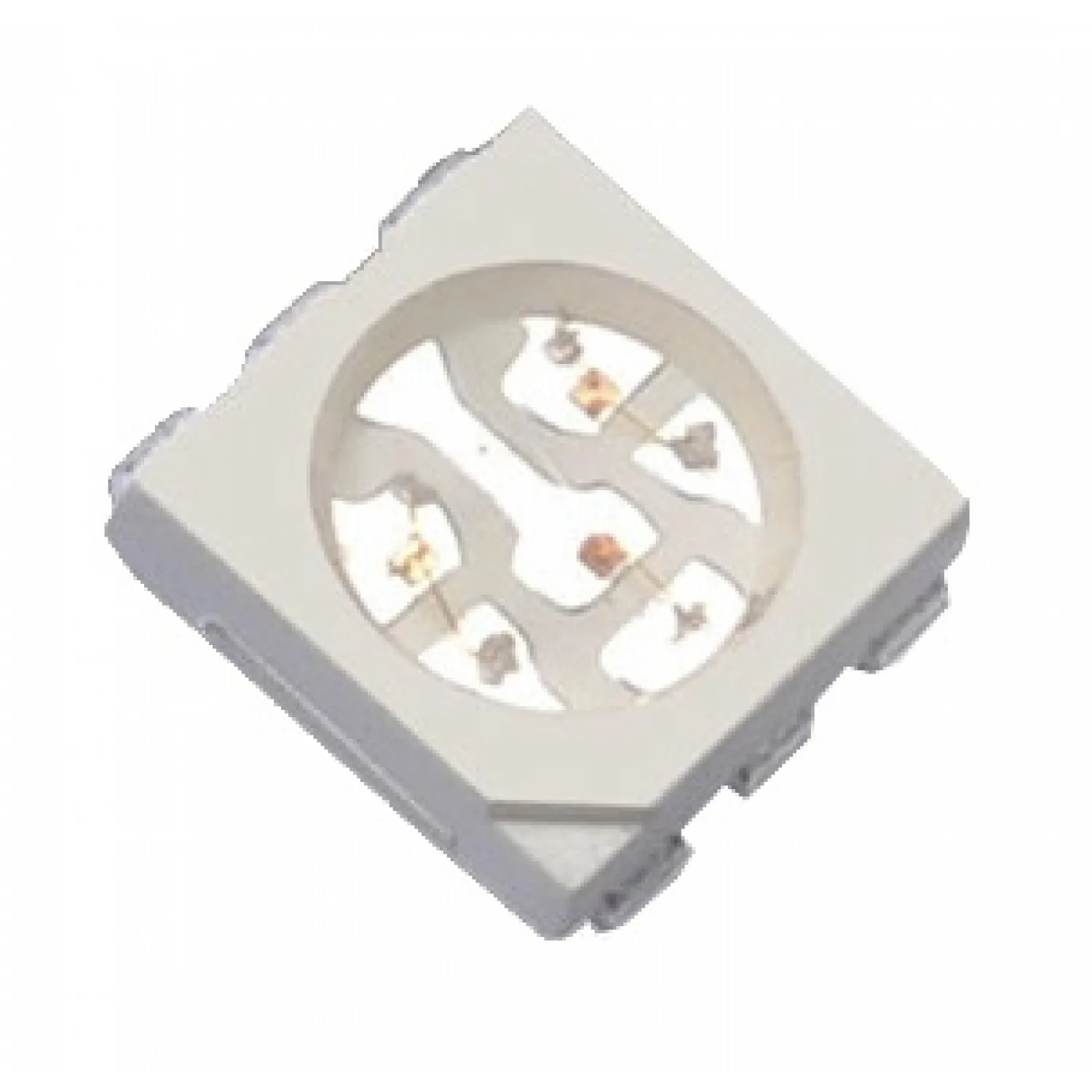 RoHS Certified Customized GRB Pin Setup Clear Lens Ultra Bright 5050 RGB SMD Full Color LED Chip For Signal Light