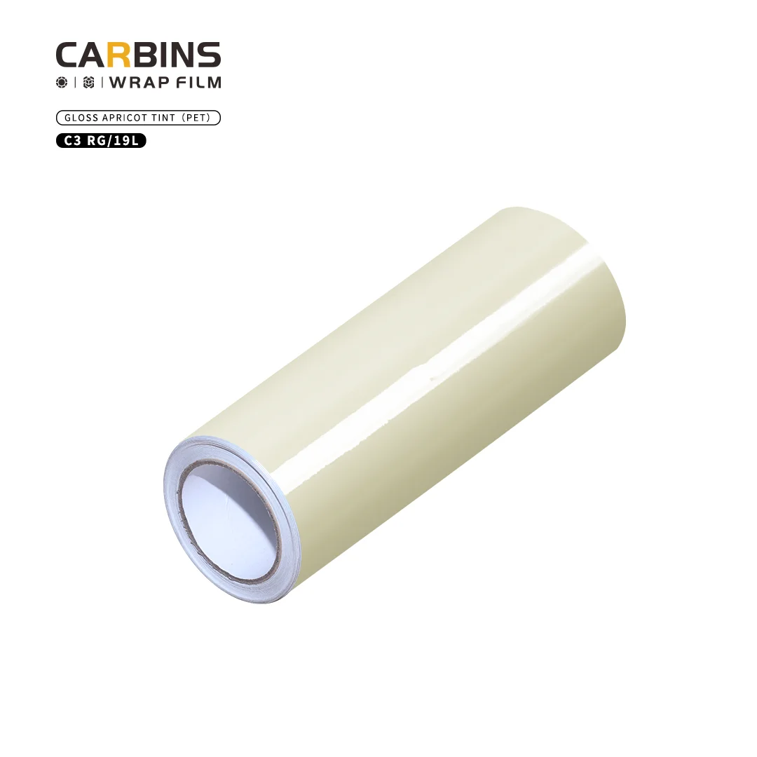 CARBINS Car Vinyl Wrap Pet Glossy 1.52*18 Meter Self Adhesive Car Vinyl Wrap Sticker