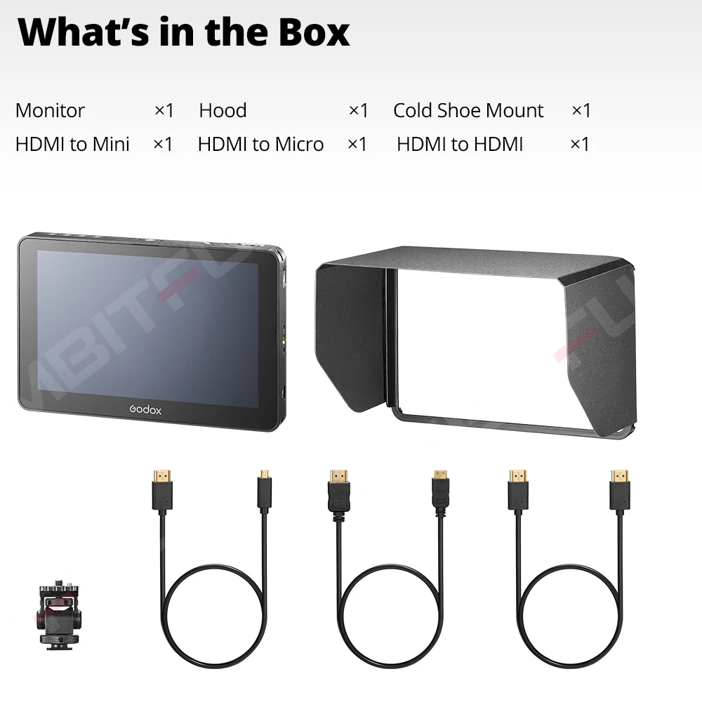 Godox GM7S 4K 7 inch Ultra Bright Camera DSLR Monitor 3D LUT Touch Screen IPS FHD 1920x1080 Video Live Display