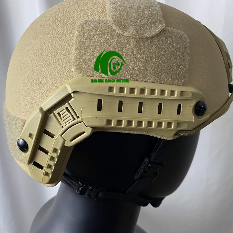 KANGO make Full Face Ballistic Tactical Helmet Gear Personal Defense Equipment ready to ship Safety PE ballistic safety helmet