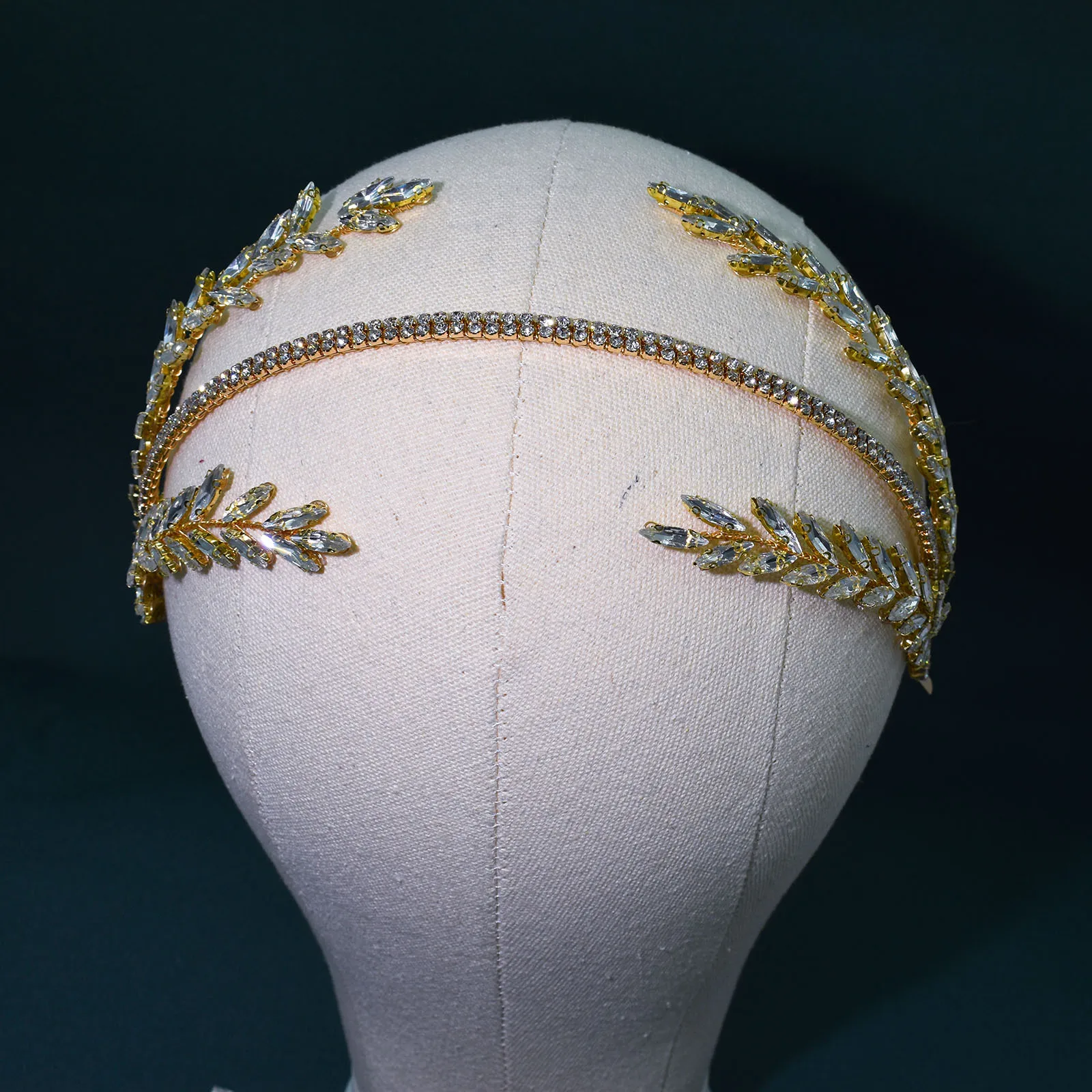 2023 made hand rhinestone wedding dress accessories bridal hair band