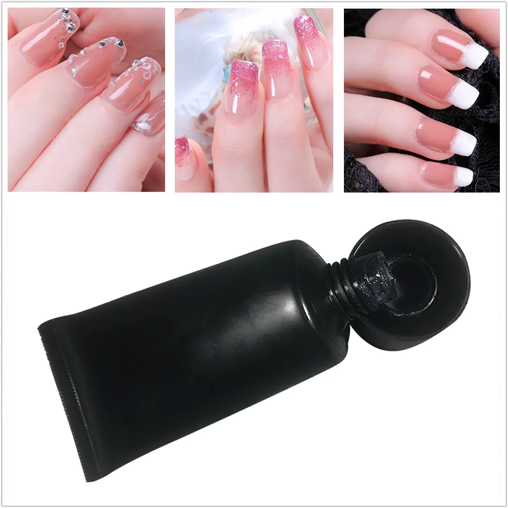 Long Lasting  Healthy Transparent Pink White  Color UV Gel Nail Polish Set Acrylic Gel Manicure  With Slip Solution