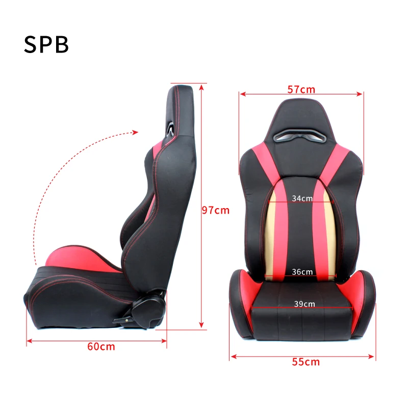 EDDYSTAR Factory Direct Sale Adjustable Custom Carbon Fiber Racing Seat Kevlar Simracing Seat Racing Seat