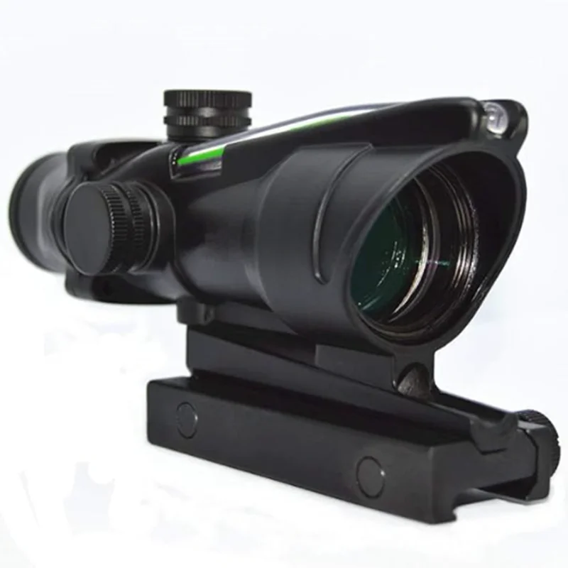 ACOG Стиль 4x32 красная точка прицел истинное волокно красный/зеленый светящийся