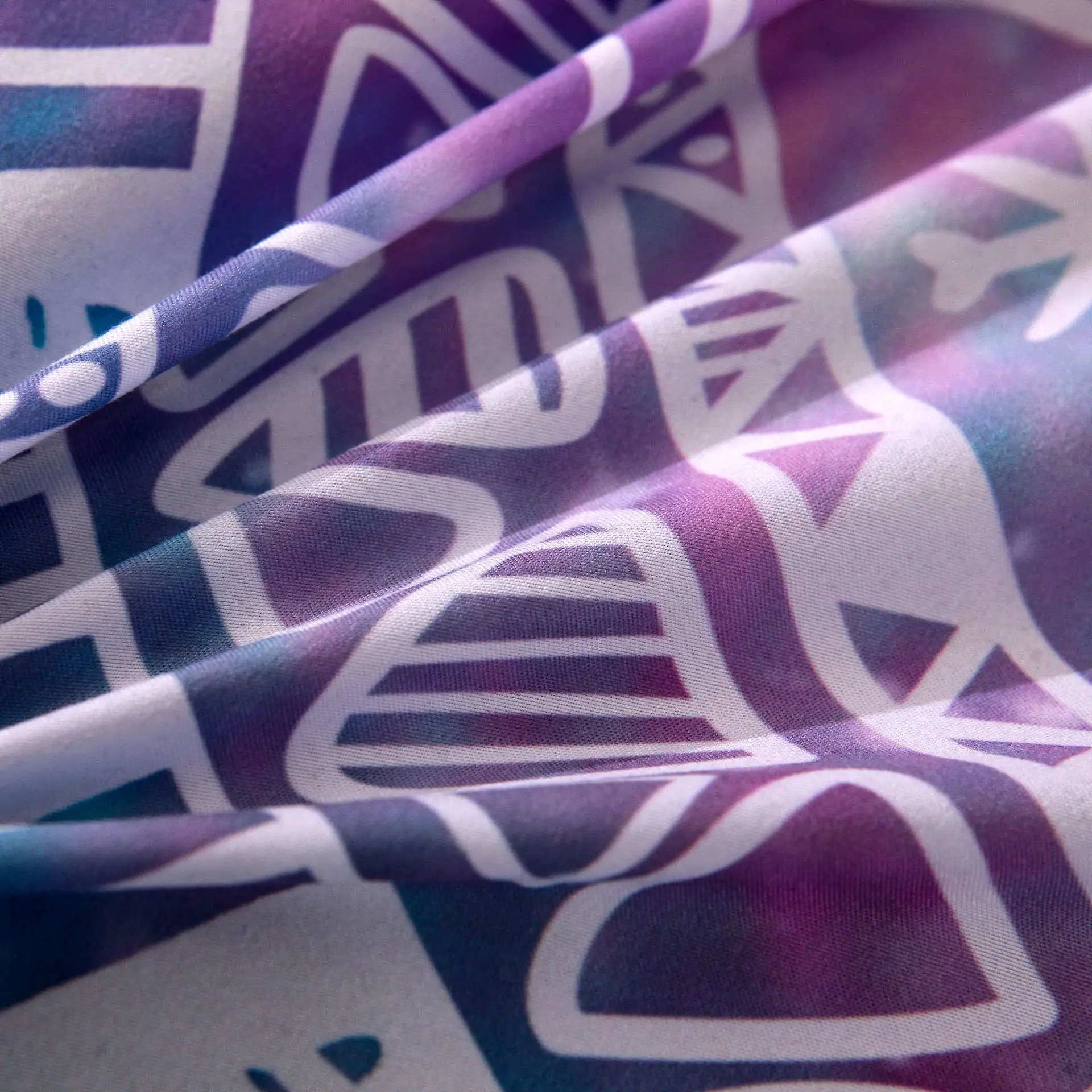 2021 Pengxuan hot sale beautiful digital print bedding 200x200 bed sheet bedding set 3d printed 100%cotton