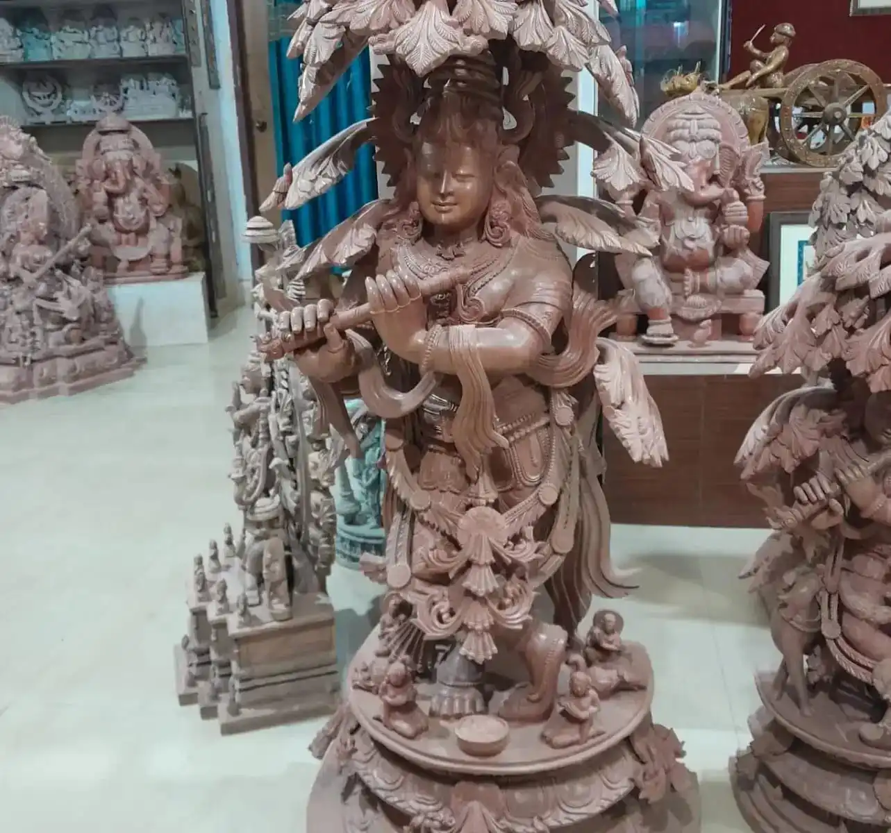 Hand carved stone buddha of outdoor decor thai female buddha sitting sculpture stone carving sculpture