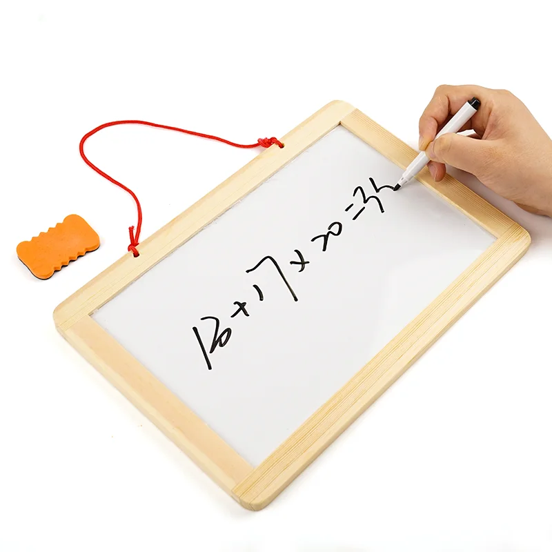Small Cute Wooded Materials Magnetic Desktop Whiteboard Chalkboard For Classroom