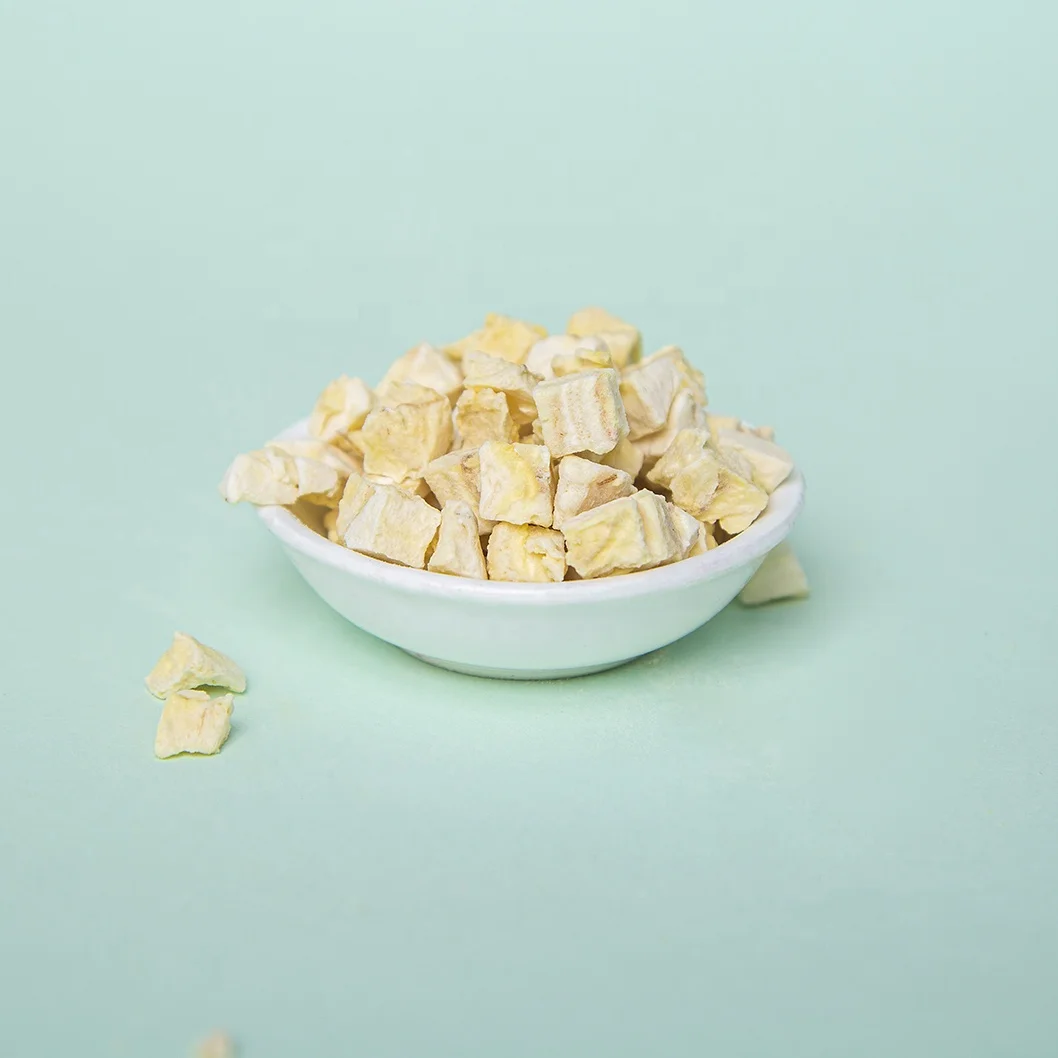 2022 Natural Flavor Freeze Dried Fruit Banana Cheap Freeze Dried  Banana Dice
