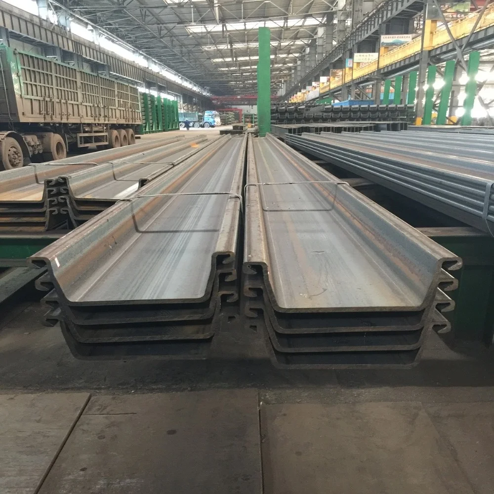 Chinese suppliers of hot rolled s295 u - shaped steel sheet piling pile for construction
