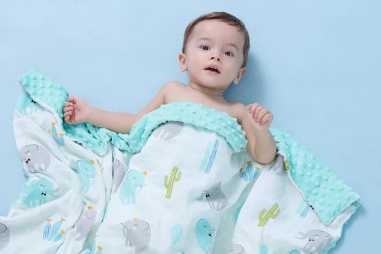 Hot Selling Customized Print design Soft And Comfortable Fleece Sleeping Newborn Baby Blanket Cheap Price Manufacture