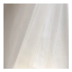 2022 new product medium weight bleached fabric polyester micro fabric bleach white fabric for garment