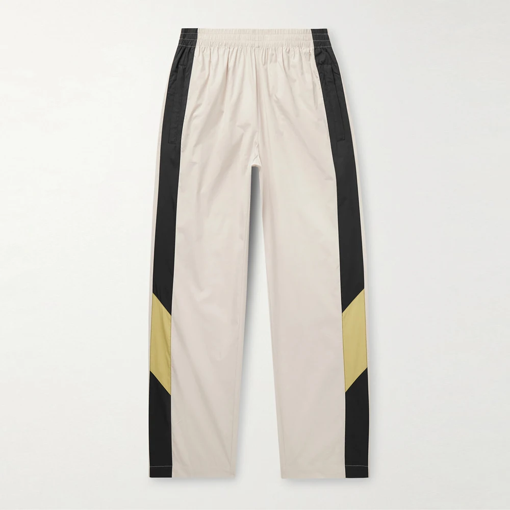 custom men sweatpants stacked and loose slim fit overalls drawstring pants blank pant for nylon