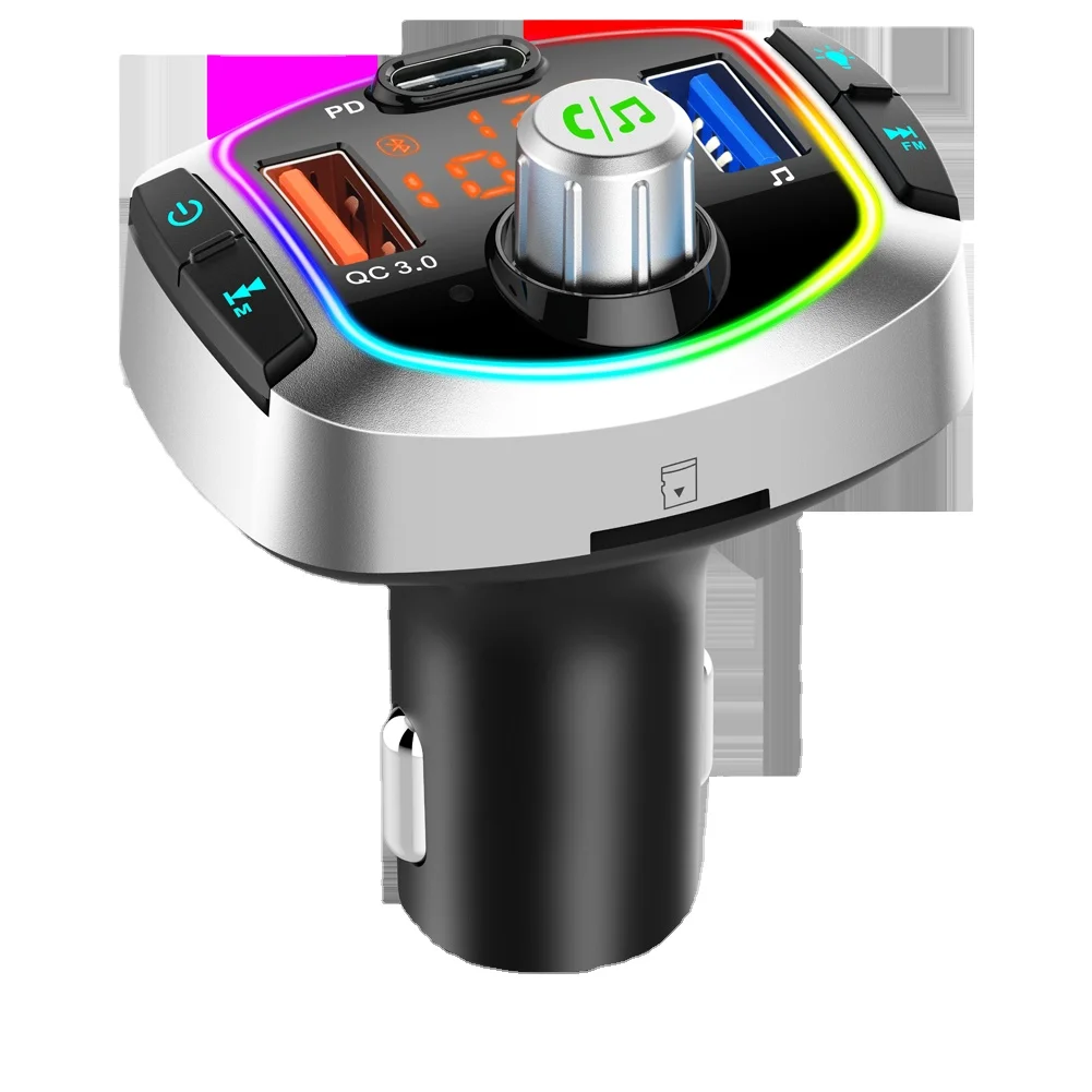 Low Price Hot Selling Wireless Car  Mp3 Player Support QC3.0 PD Quick Charger Voice Assistant FM Transmitter