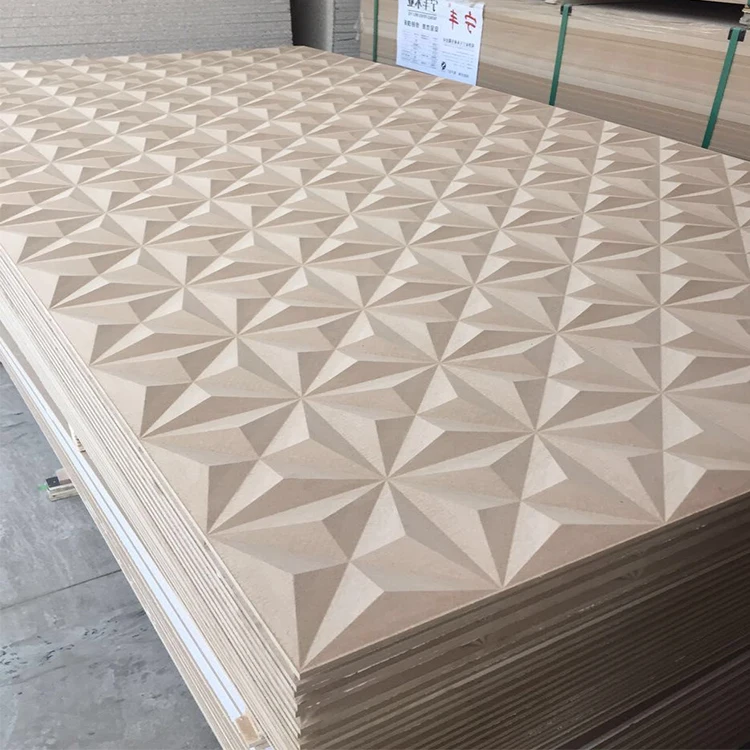 China Manufacture Wholesales natural veneer melamine 10mm mdf wood craft shapes of high quality