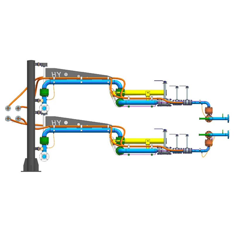 low temperature stainless steel bottom LNG Loading Arm with swivel joint spring balance Design Supplier For filling  LNG Plant