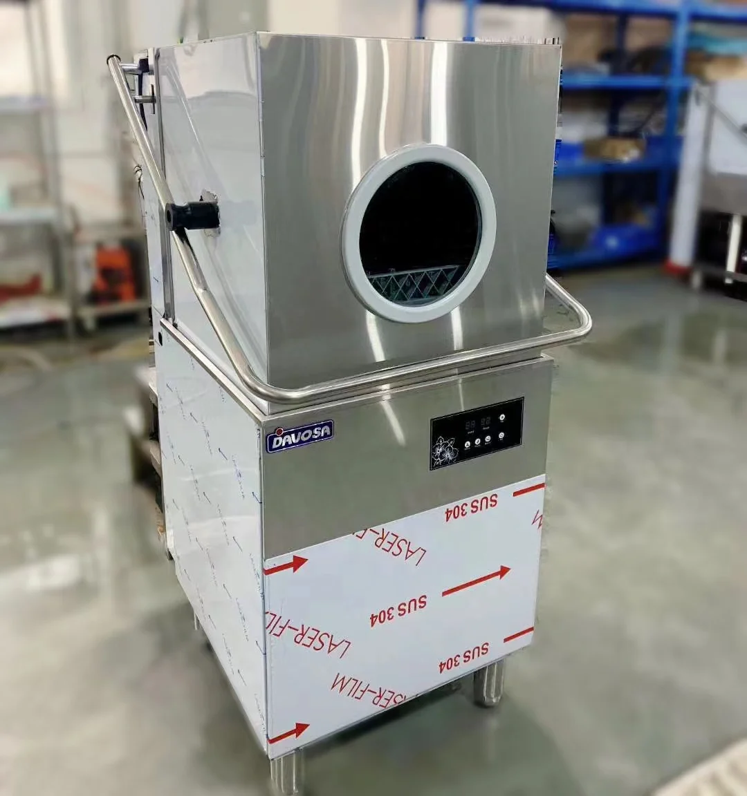 China Factory Fully Automatic Electric Dishwasher Industrial Hotel Commercial Cutlery Cleaner Freestanding Type