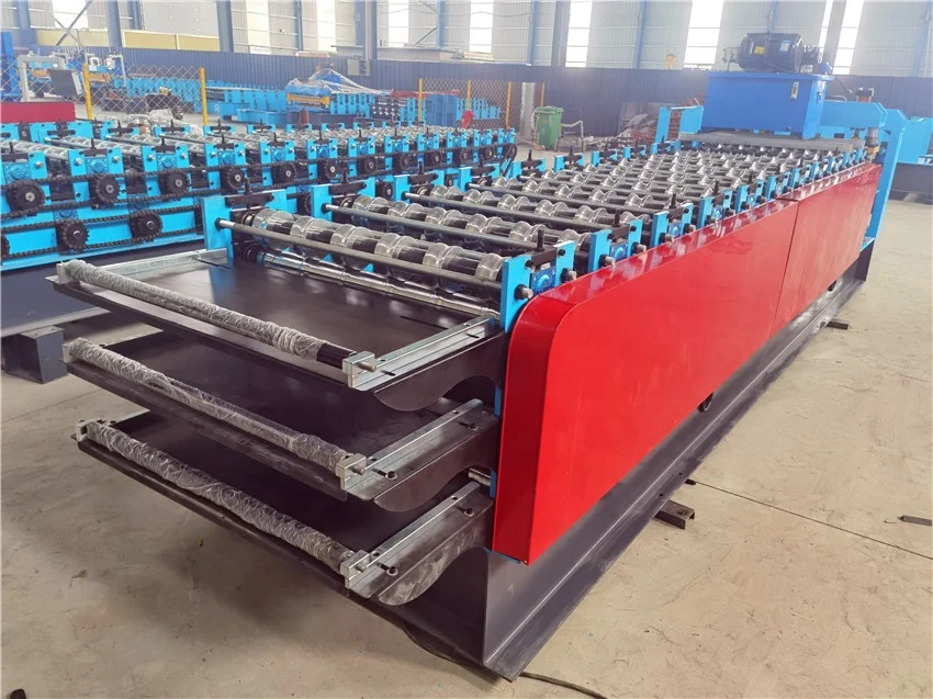 Factory Price Three layer Corrugated ibr tile machine Glaze Triple Decking Roofing Sheet making machine Ibr Roll Forming Machine