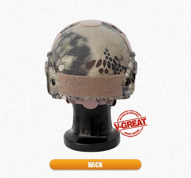 FAST type bulletproof helmet Khaki color