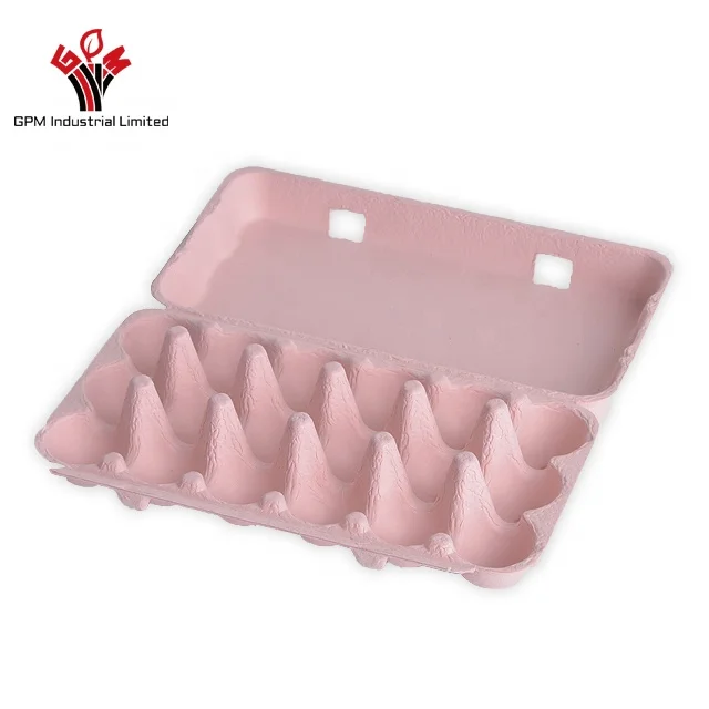 biodegradable 18 cells molded pulp quail egg  cartons for sale